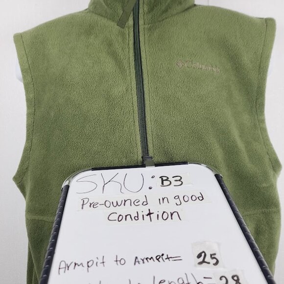 Columbia Men's Green Steens Mountain Sleeveless Winter Fleece Vest Size M - Picture 6 of 6